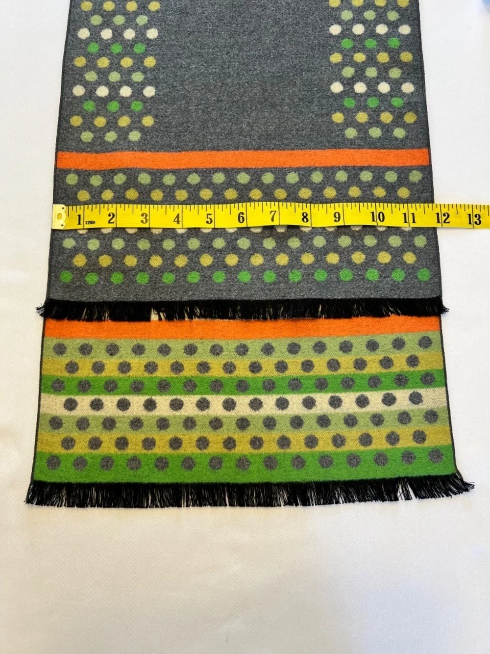 *FIRM PRICE* NWT - Chelsey by Joseph Reversible Silk Stripes and Polka Dot Scarf